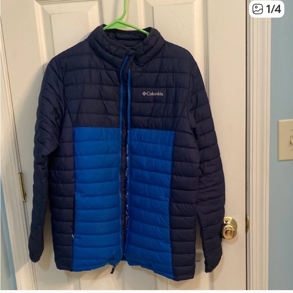 Columbia Omni-Heat Black and Blue Jacket